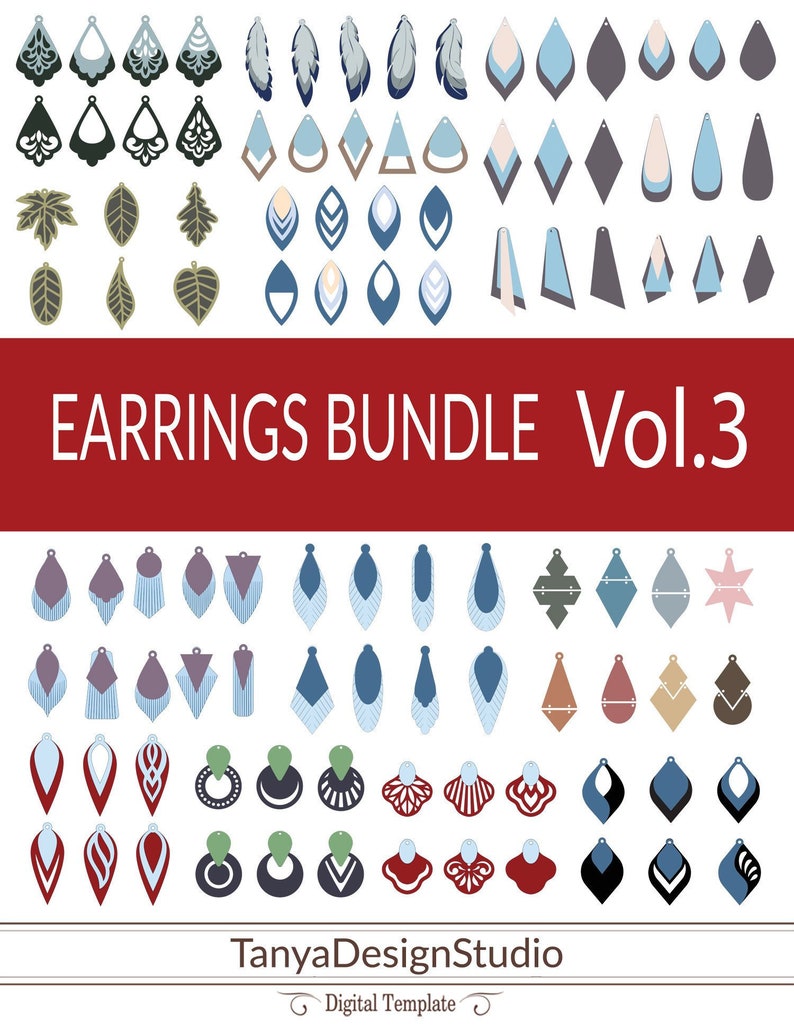 Huge Earrings Bundle VOL.3 Leather Jewelry Leather - Etsy