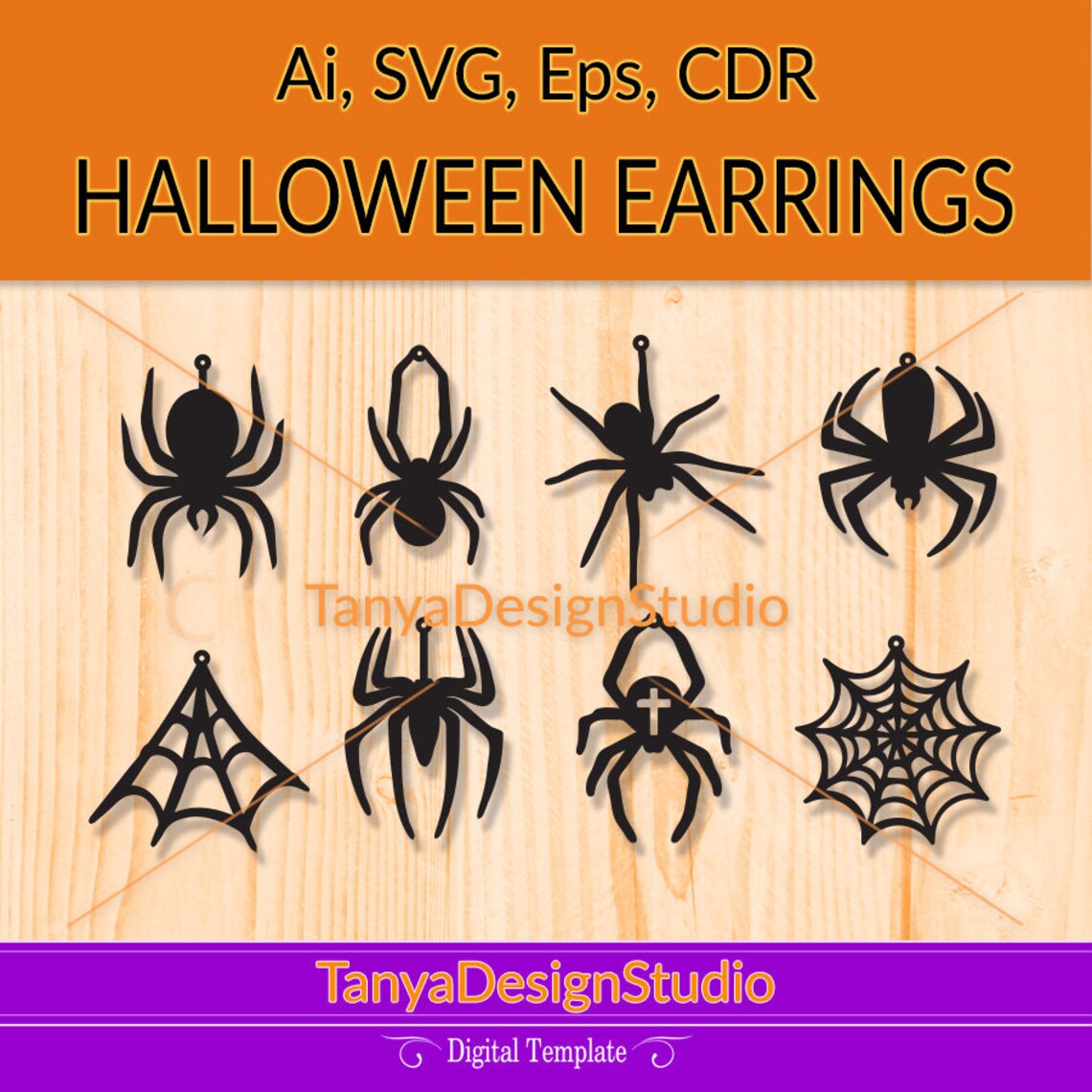 SVG Ai CDR Eps Halloween Jewellery Halloween Leather | Etsy