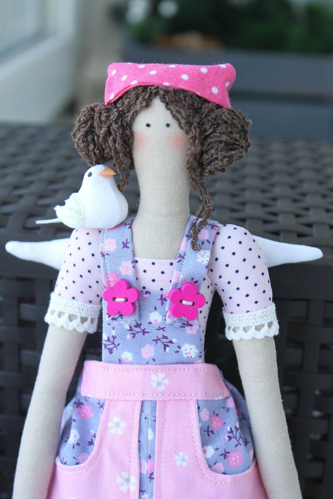 Tilda doll Fabric doll Gardener Angel of the garden Rag doll Etsy