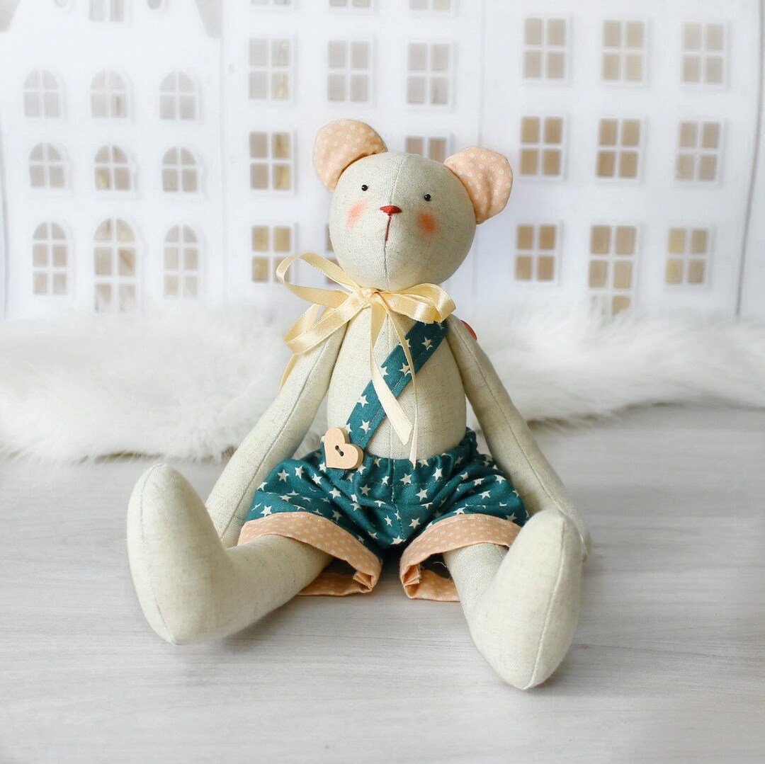Bear Rag Doll Made in Ukraine First Rag Doll Fabric Tilda - Etsy