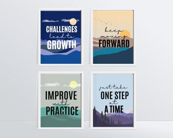 Growth Mindset Posters: Montessori Classroom Decor (Digital Download)