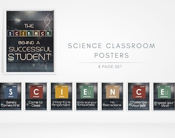 S.C.I.E.N.C.E. Classroom Banner / Science Poster / Classroom Poster / Classroom Printable / STEM Classroom / Classroom Decor