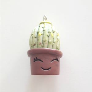 1 charm resin cactus pot