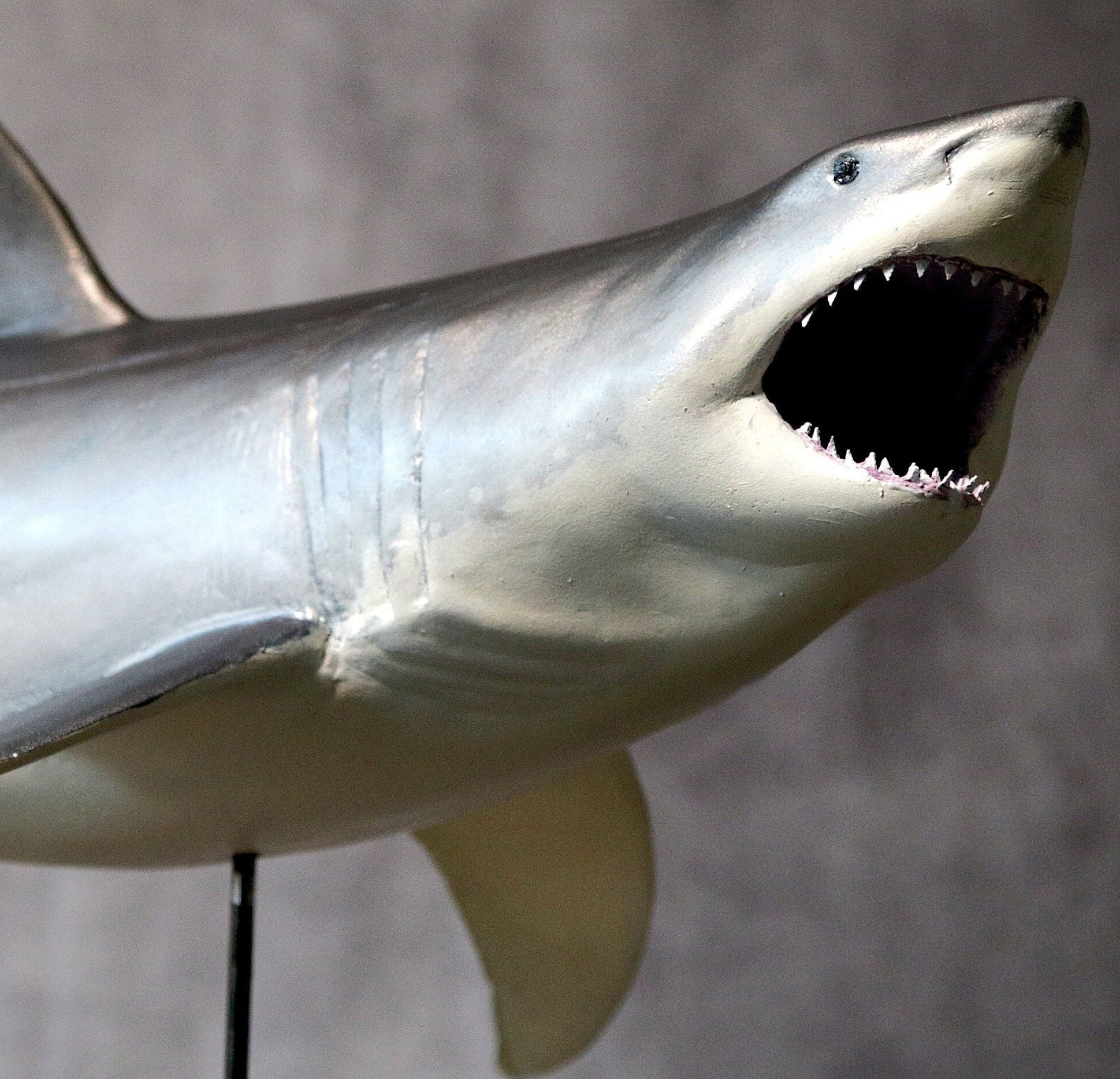 New Great White Shark Garden Statue Resin 3D Alligator Head Door