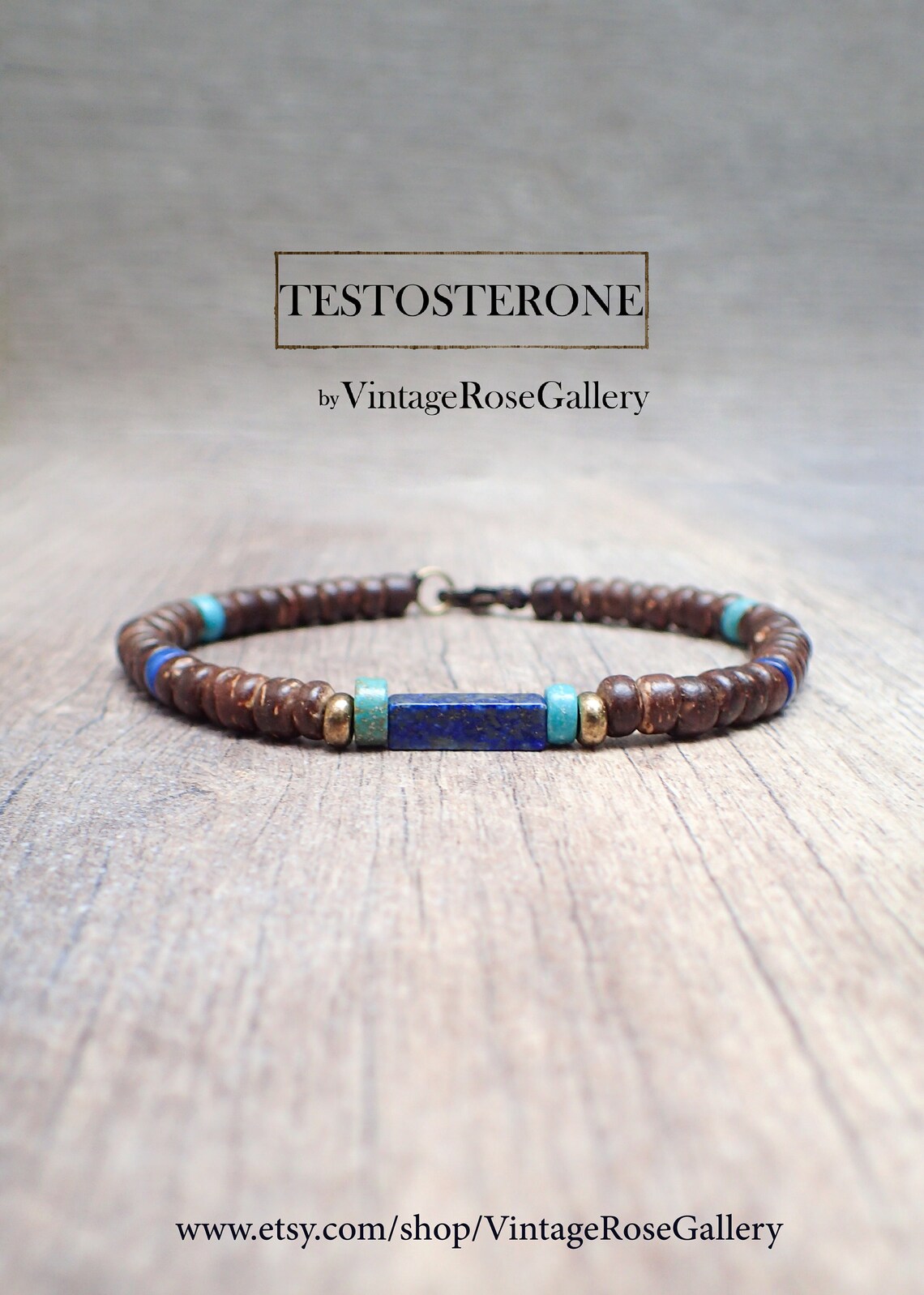 Men's Tribal Bracelet Boho Mens Bracelet Lapis Lazuli Etsy