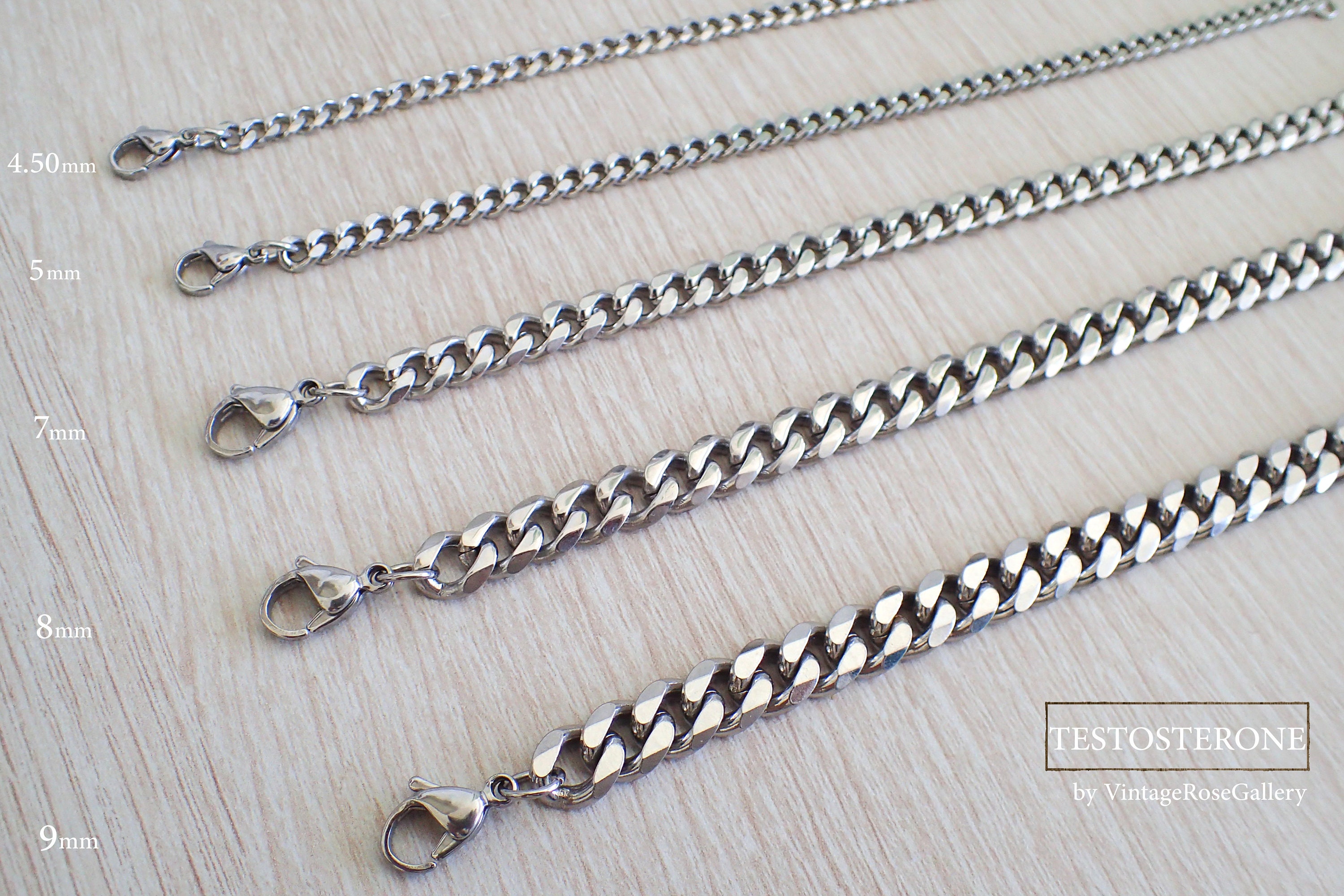 Bracciale a catena in acciaio da uomo - Italia