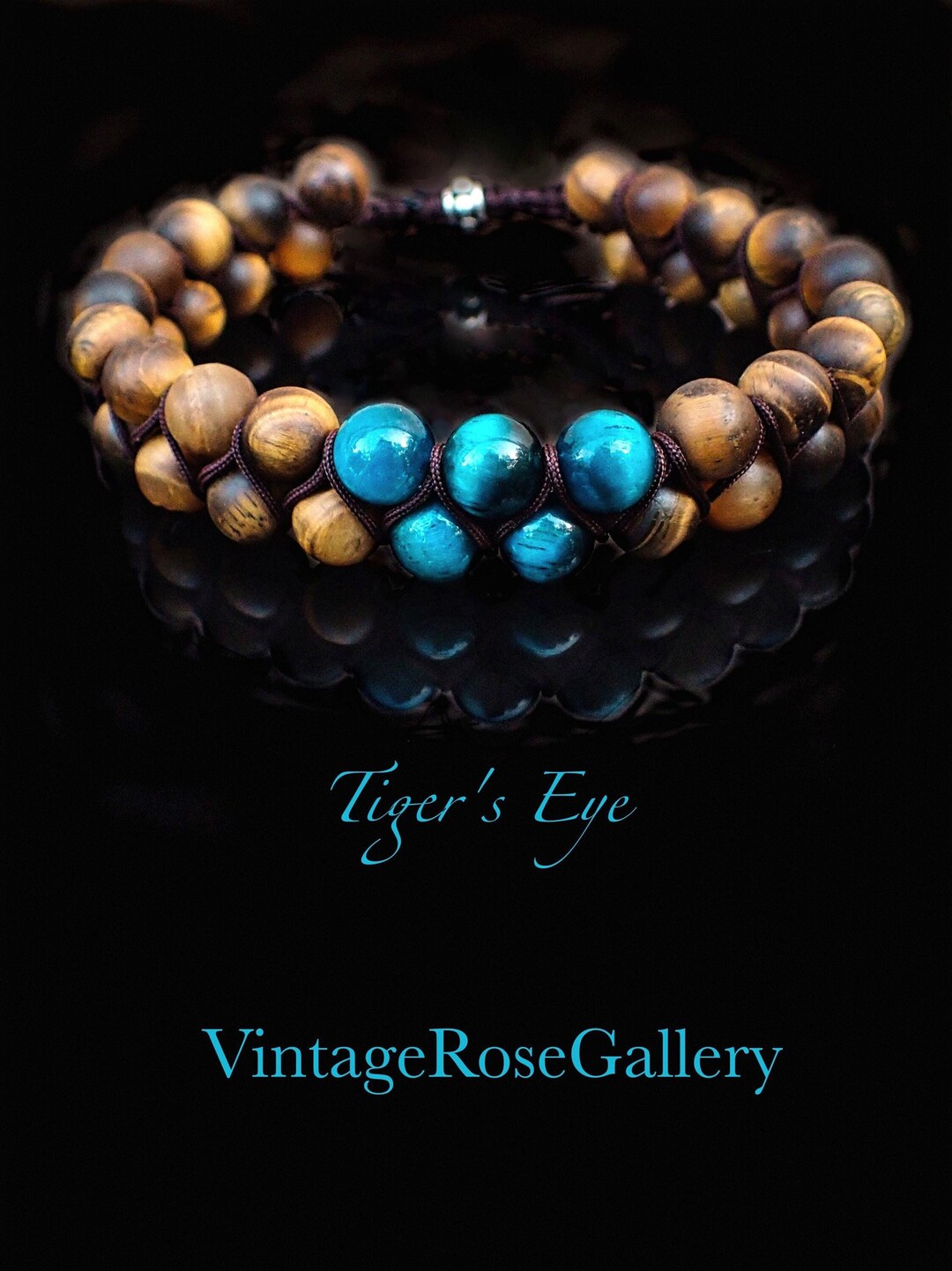 Jonc Positano Tie & Dye Tigers Eye Bracelet main image 1