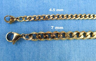 SINGULARU Cavigliera Lisse In Acciaio Con Finitura Oro 18Kt – Catena A Spina Di Pesce, 21+3,5 Cm