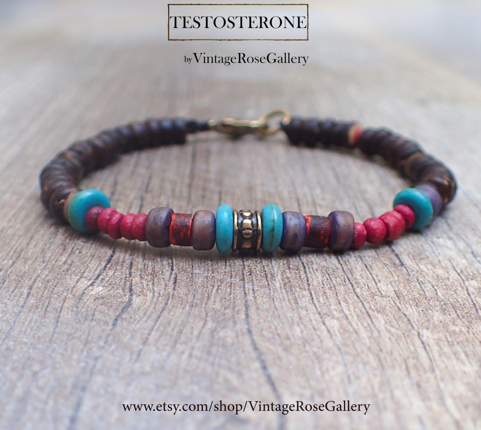 Men's Tribal Bracelet Boho Men Colourful Bracelet Etsy