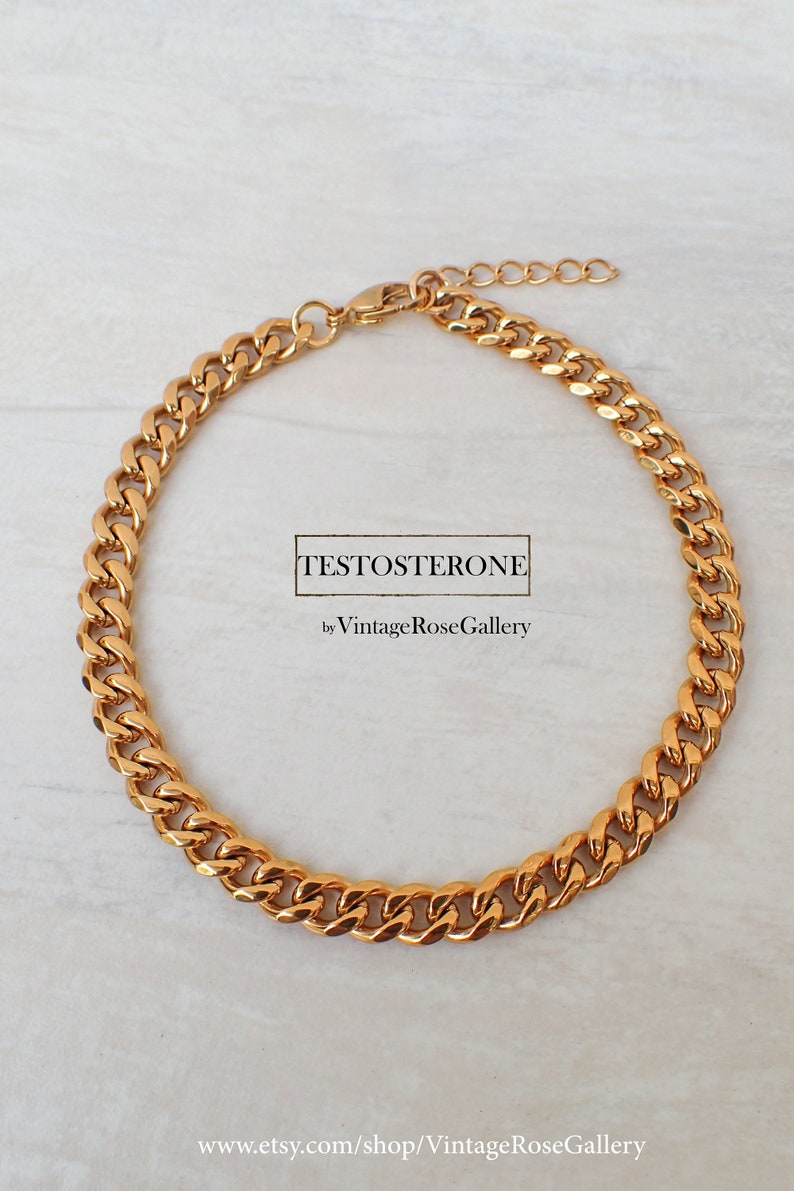 Gold Chain Anklet for Men 7mm Gold Anklet for Men Mens Etsy