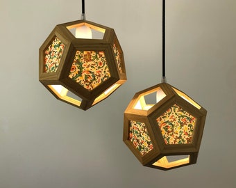 pendant lamp double light pendant italian paper shades