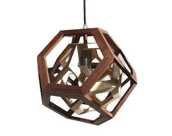 light fixture pendant or table lamp high quality solid wood handcrafted customizable lighting