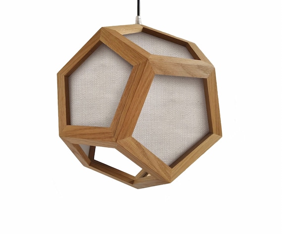 Geometric on sale wooden lamp