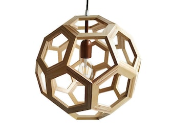 light fixture pendant or table lamp high quality solid wood handcrafted customizable lighting