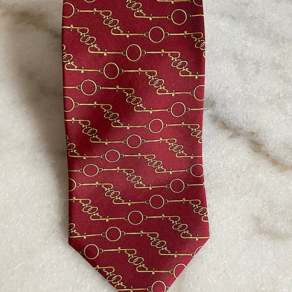 Gucci by Paolo  100% silk red tie