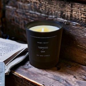 Tobacco + Oak Scented Candle