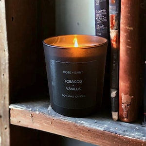 Tobacco + Vanilla Scented Candle