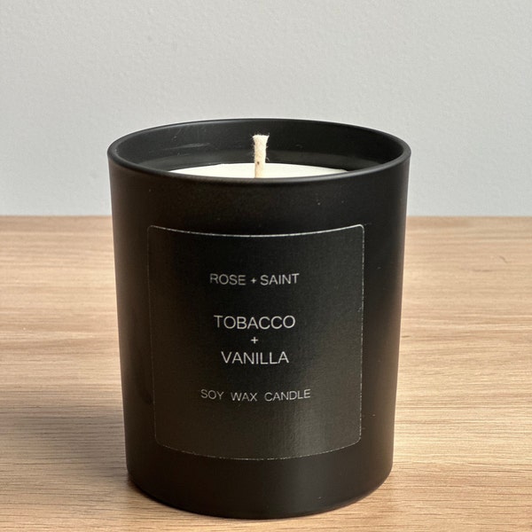Tobacco + Vanilla Scented Candle