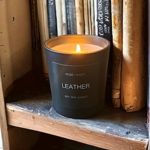 Leather Scented Candle