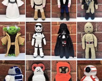 Star Wars Crochet Patterns |12 Amigurumi Dolls | PDF Download