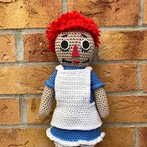 Raggedy Ann Crochet Pattern | Amigurumi Toy | PDF Download
