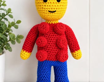 Lego Man Crochet Pattern - Amigurumi Doll - PDF Pattern
