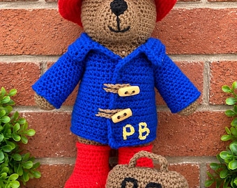 Paddington Bear Crochet Pattern – Amigurumi Teddy PDF Pattern