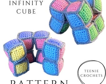 Infinity Cube Crochet Pattern | Fidget Toy | PDF Download
