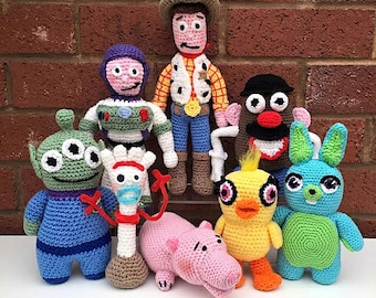 Toy Story Crochet Pattern – 10 Amigurumi Characters Tutorial - PDF