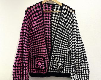 Hexagonal Granny Square Cardigan Crochet Pattern | Funky Clothes | PDF Download