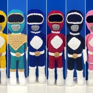 PDF Crochet Pattern | Power Ranger Crochet Pattern | Mighty Morphing | Crochet Patterns | Power Rangers |
