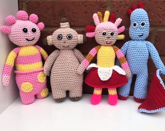 PDF Crochet Pattern | 4 In The Night Garden Dolls Crochet Patterns | Amigurumi Pattern | Baby Tv | In The Night Garden |