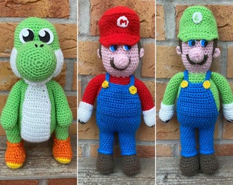 Super Mario Crochet Pattern | Yoshi, Mario, Luigi Amigurumi | PDF Download