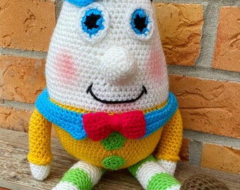 Humpty Dumpty Crochet Pattern | Amigurumi Doll Toy | PDF Download