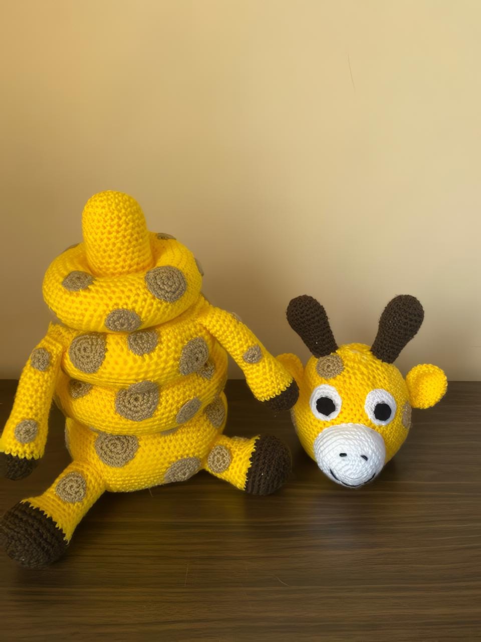 PDF Crochet Pattern | Giraffe Ring Stacker | Ring Stacking Toy | Amigurumi Pattern | Ring Stacker | Organic Baby Toys | Stacking Toy |