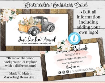Truck Business Card Etsy