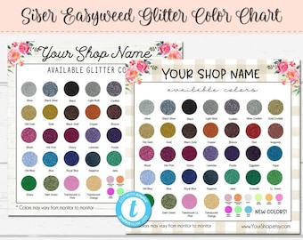 Siser Color Chart Etsy