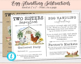 Egg Handling, Safe Egg Flyer, Editable Egg Flyer, Farms Market Flyer, Fresh Egg Instructions, DIY Egg Flyer, How to Handle Eggs