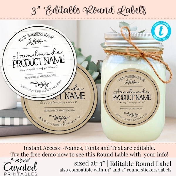 Mason Jar Labels Etsy