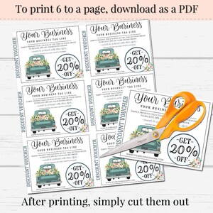 DIY Discount Coupons, Editable Coupons, DIY Vouchers, Editable Gift ...