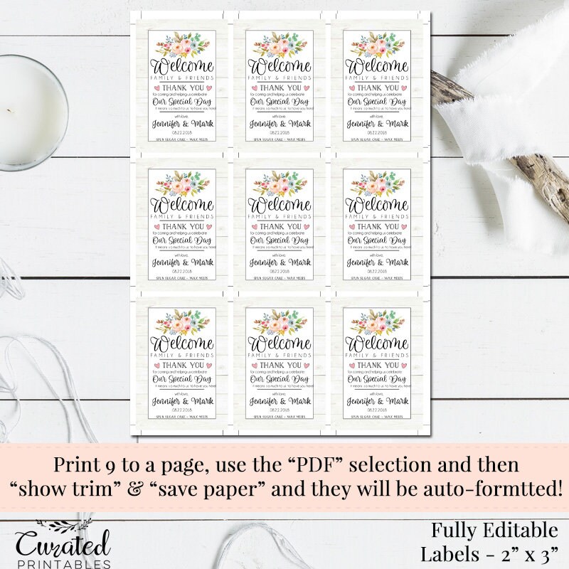 Wax Melts Label Editable Label DIY Product Label Label - Etsy