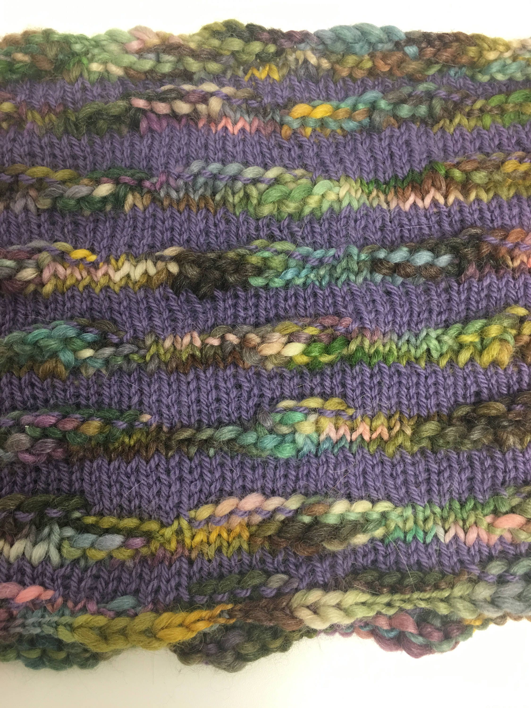 Striped Alpaca and Merino Wool Infinity Scarf With A Touch of | Etsy