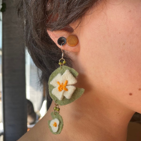 Lily Pad Earrings