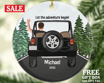Personalized New Driver Christmas Ornament Boy Male Car Driving Adventure New License Owner Driver&#39;s License Plate Custom Gift For Teenage