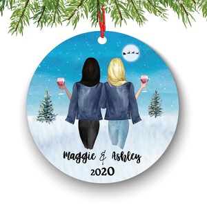 Soul Sisters for 2, Best Friends Christmas Ornament for Sisters, Personalized Ornament, BFF Gift, Personalized Friend Ornament, Besties