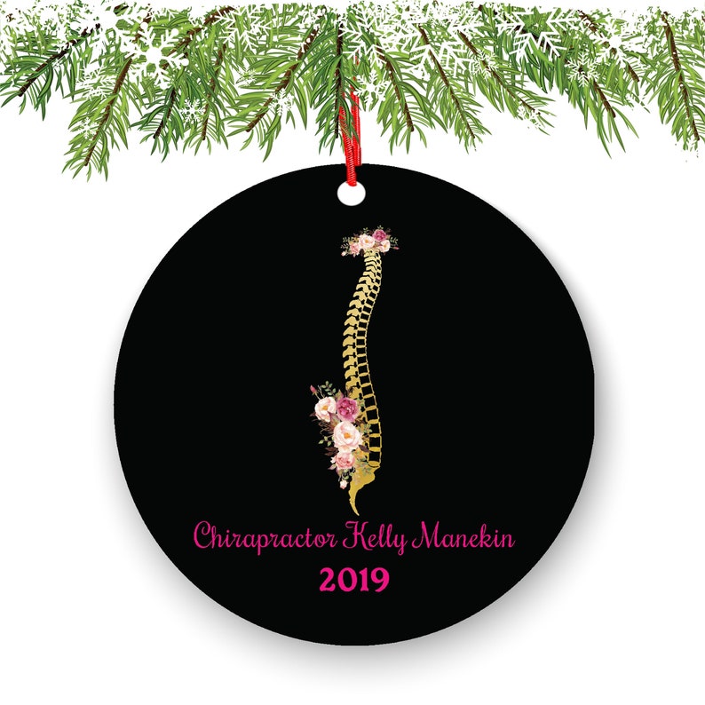 Personalized Chiropractor Christmas Ornament Custom Medical Etsy