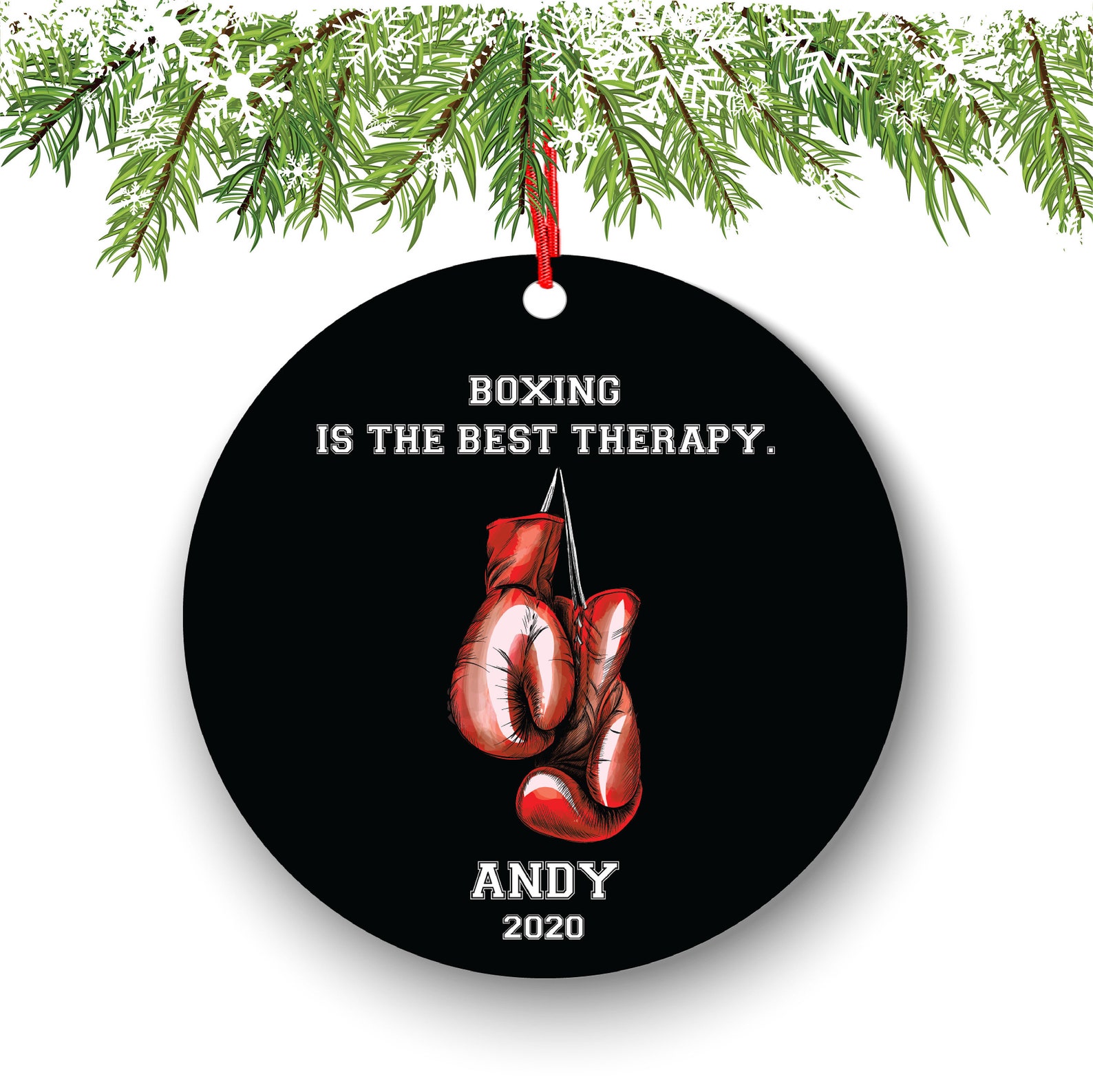 Personalized Boxing Christmas Ornament Boxing Gloves | Etsy