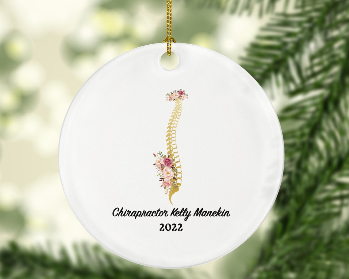 Personalized Chiropractor Christmas Ornament Custom Medical Etsy