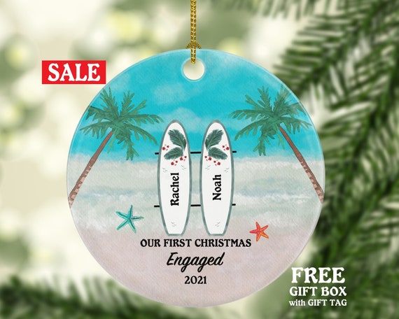 Beach engagement ornament discount