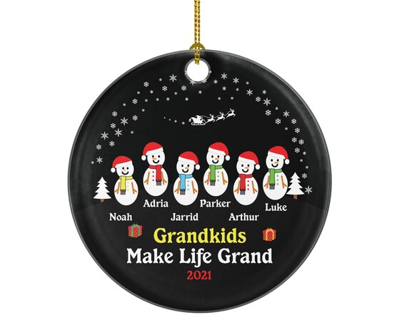  Penguin Family of 3 Personalized Christmas Ornament Polyresin  Green Glitter Christmas Tree Family Ornament Unique Keepsake Gifts for  Kids, Grandkids, Grandparents : Home & Kitchen